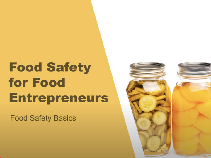 Food Safety Webinar Video screenshot